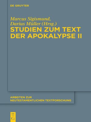 cover image of Studien zum Text der Apokalypse II